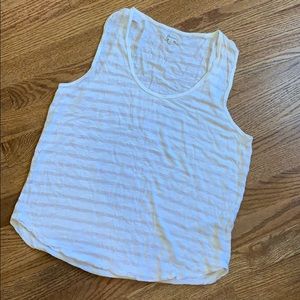 Madewell Striped Viscose Tank L Large